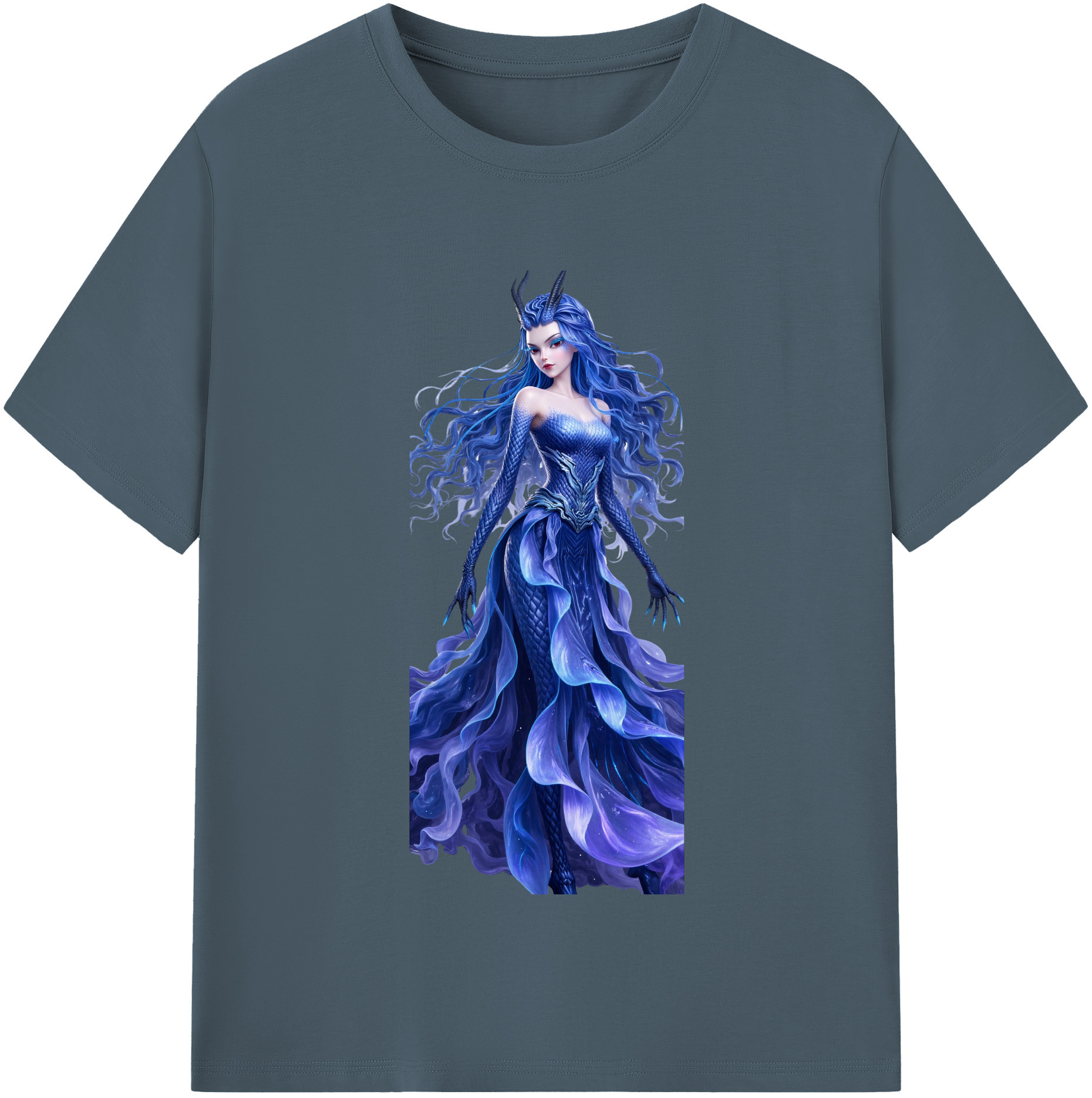 （画像用） Ne Zha 2 ナタ 魔童の大暴れ 綿100％半袖Tシャツ（フロントプリント）